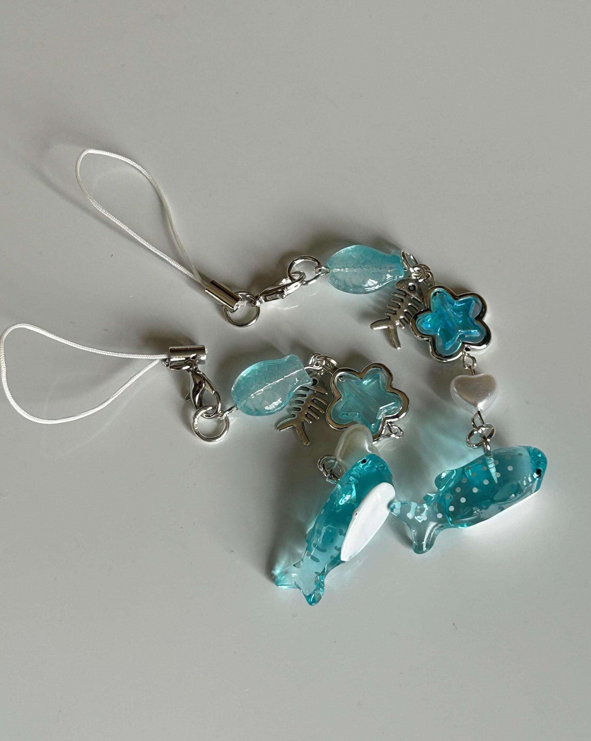 HANDMADE Cute Kawaii Whale Shark Phone Charms