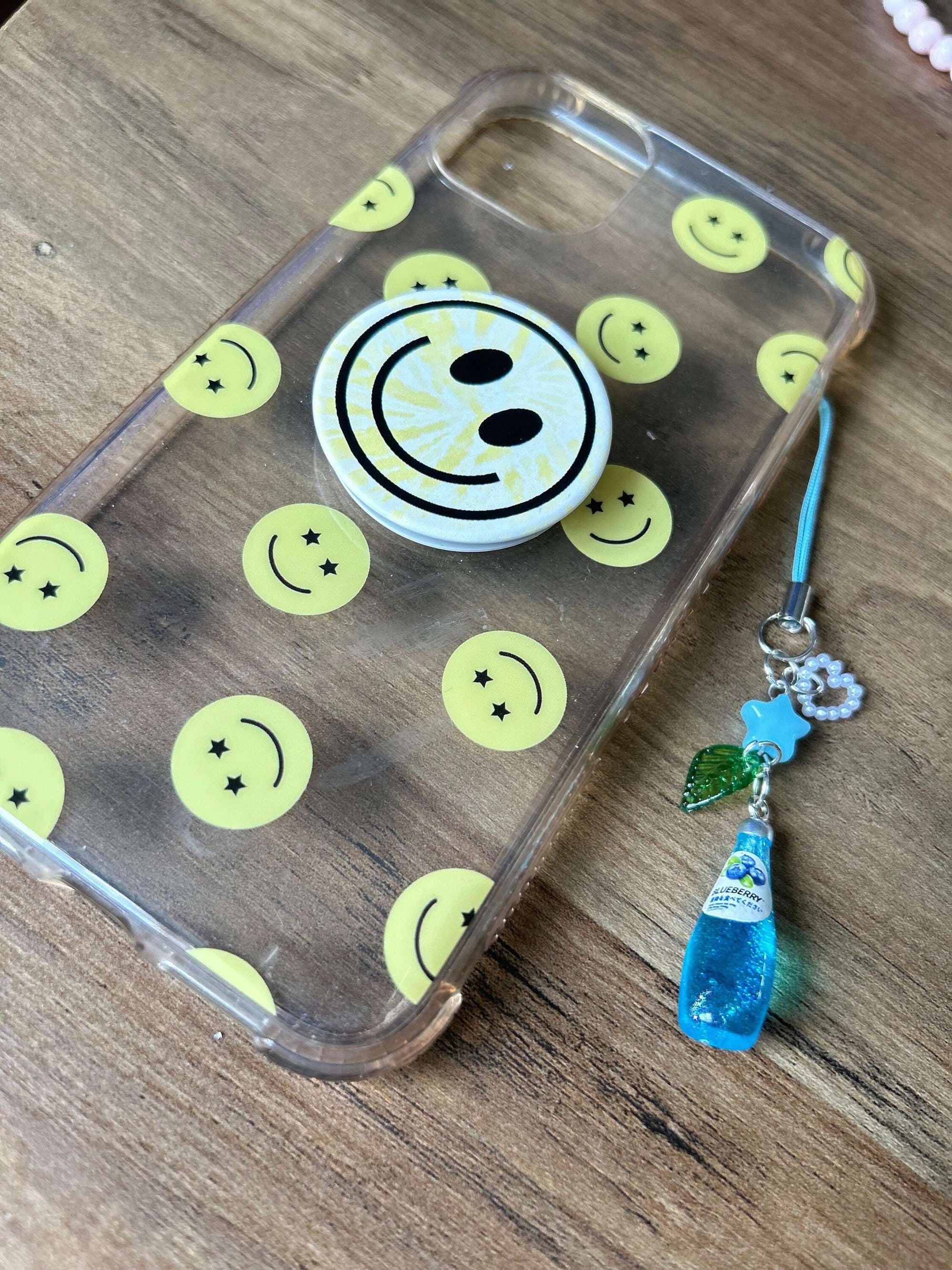 HANDMADE Kawaii Cute Soda Bottle Phone Charms Blueberry Blue