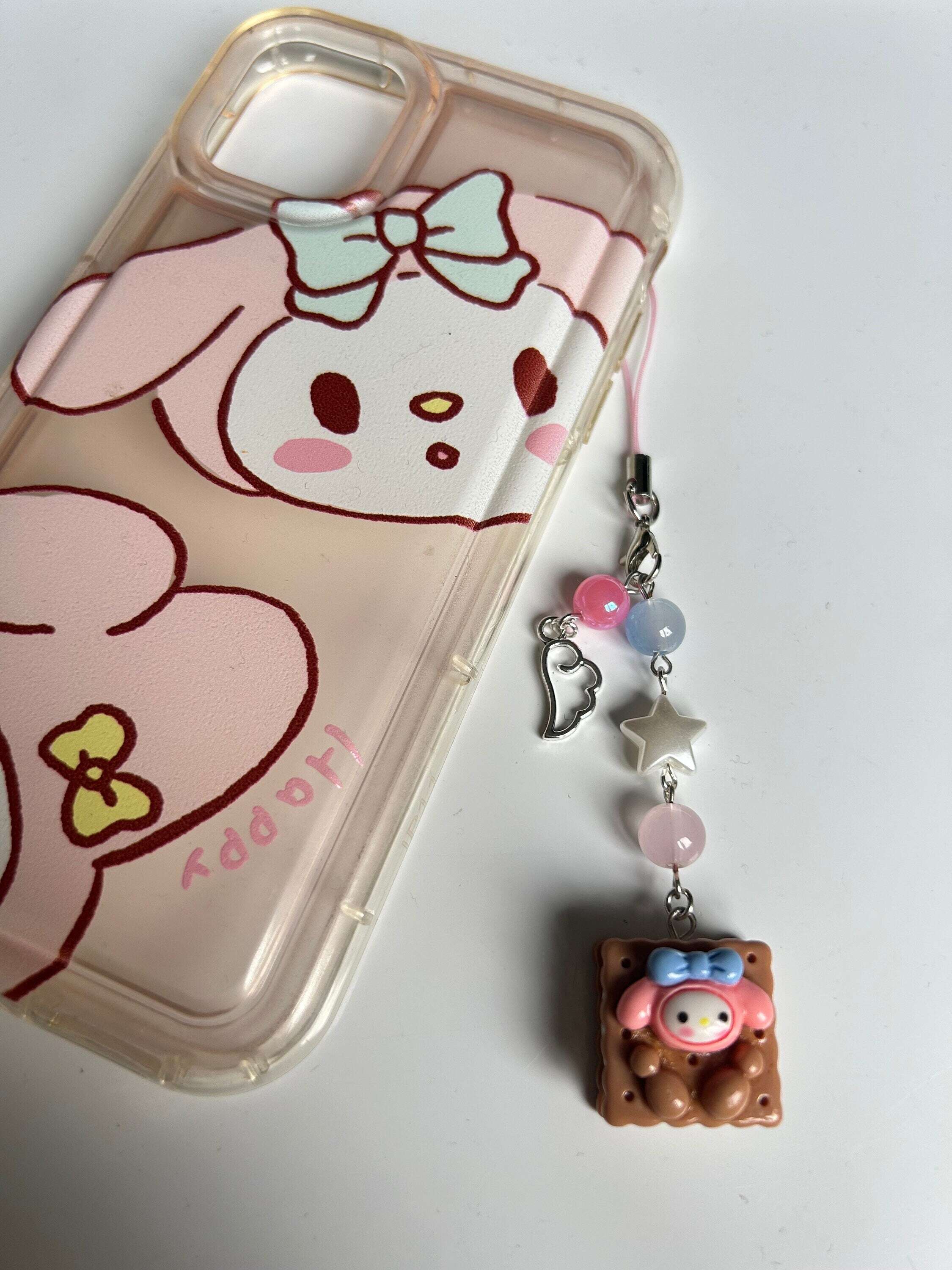 HANDMADE Cute Sanrio My Melody Themed Phone Charms My Mld Smores