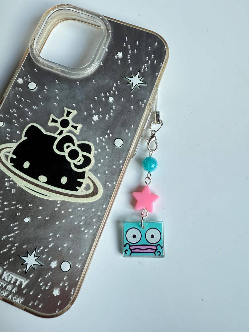 Handmade Acrylic Hangyodon Phone Charm Beadsbylillixx