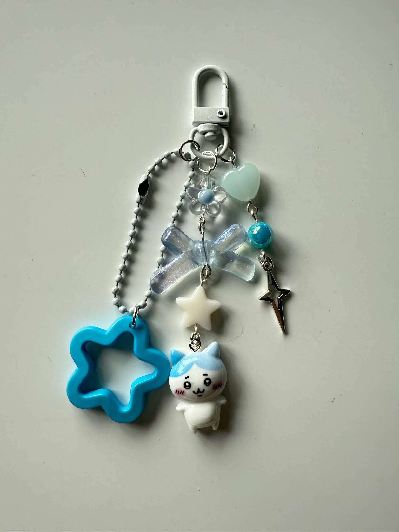 Handmade Chiikawa Beaded Keychain: Kawaii Keychain Beadsbylillixx