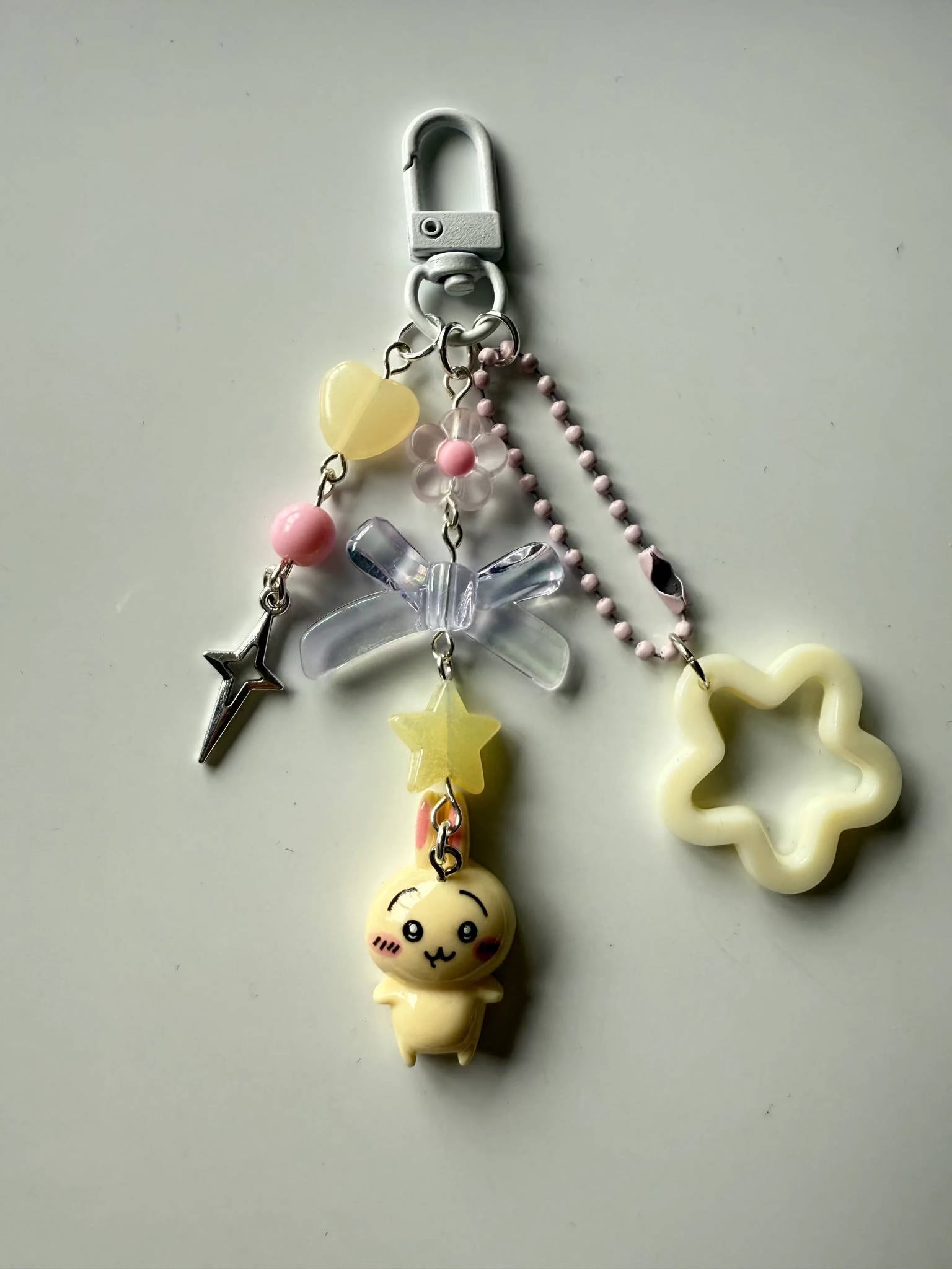 Handmade Chiikawa Beaded Keychain: Kawaii Keychain Beadsbylillixx