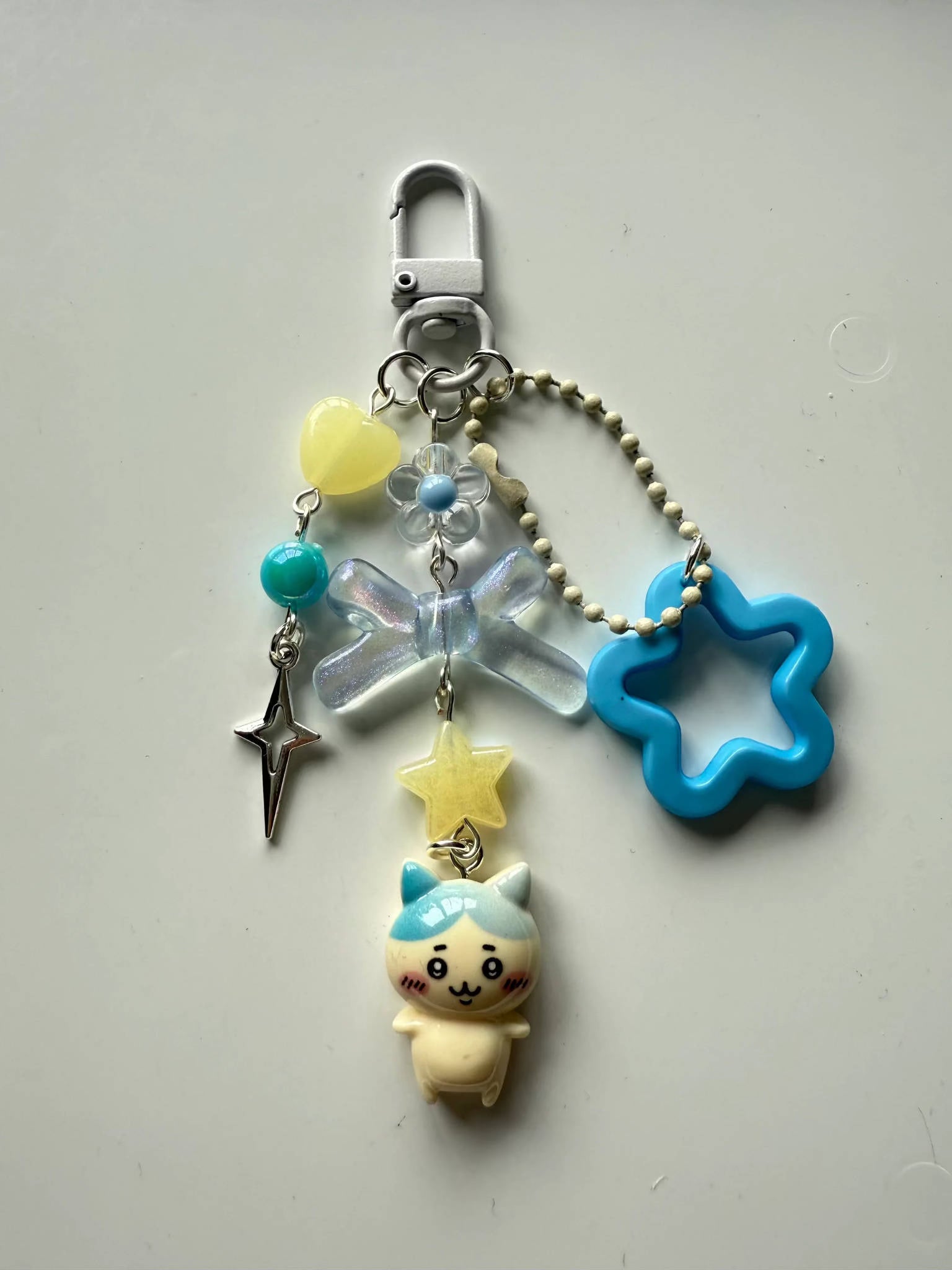 Handmade Chiikawa Beaded Keychain: Kawaii Keychain Beadsbylillixx