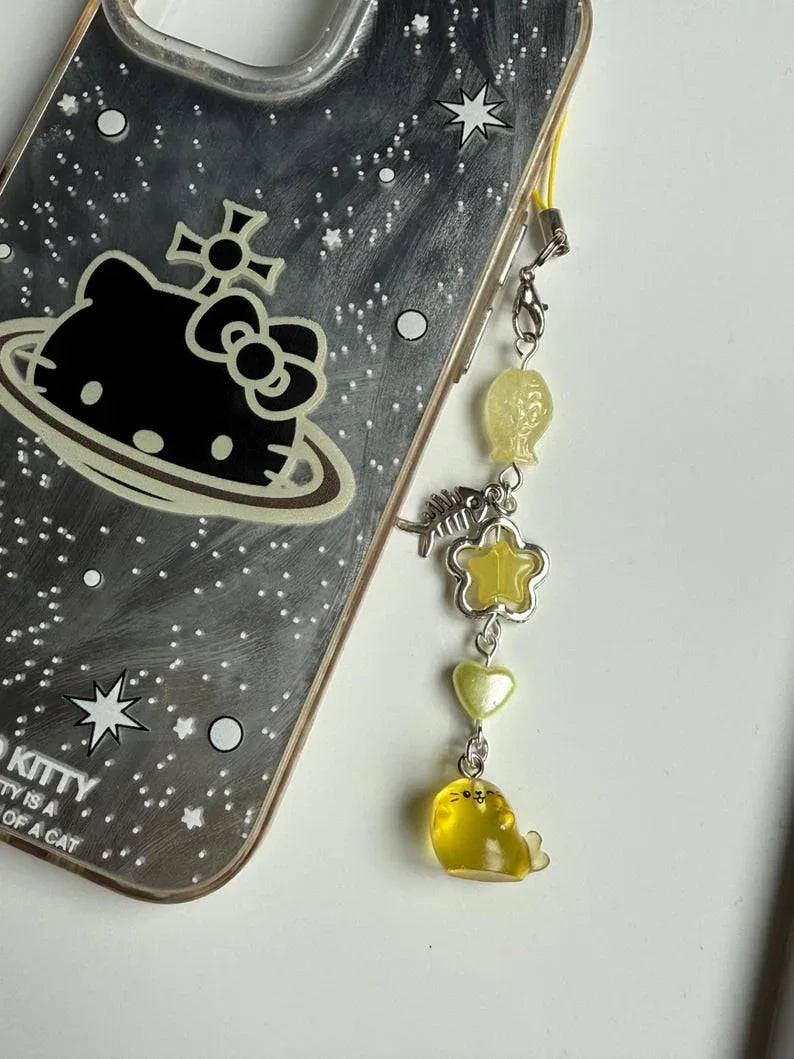 Handmade Colourful Kawaii Seal Phone Charms Beadsbylillixx
