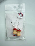 Handmade Cute Apple Sterling Silver Earrings Beadsbylillixx