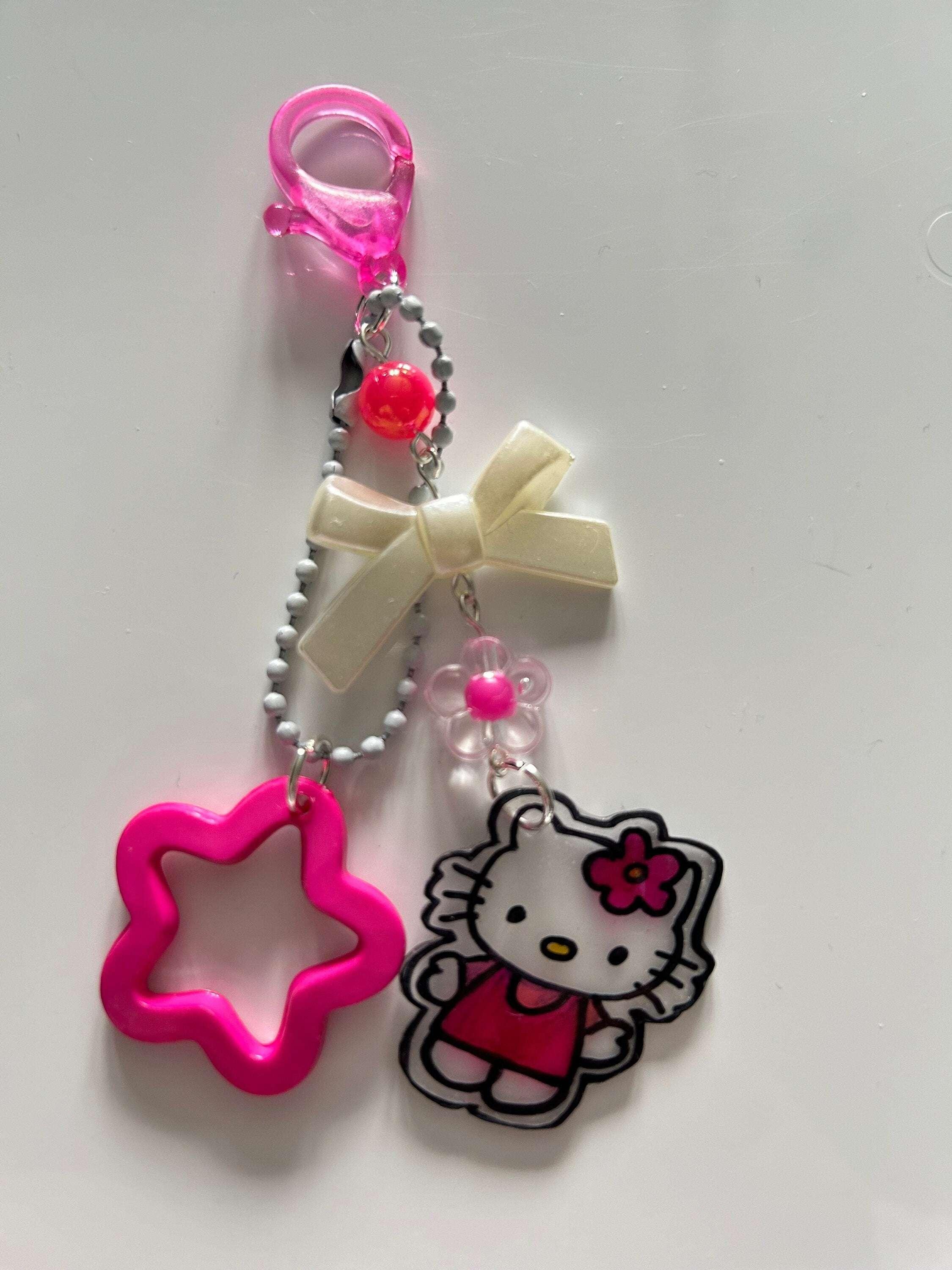 HANDMADE Cute Hand Drawn Shrinky Dink Sanrio Themed Keychains - Beadsbylillixx