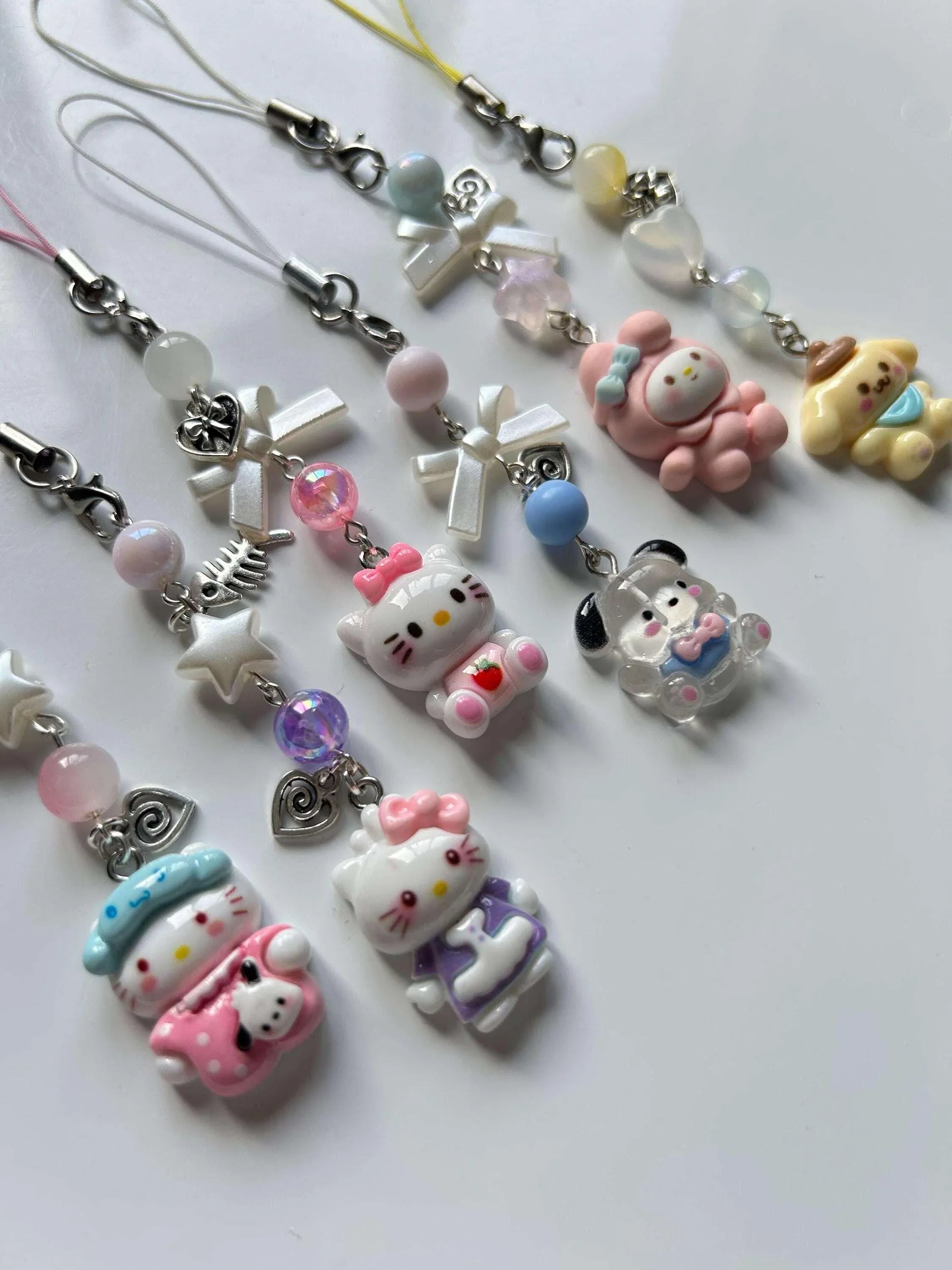 HANDMADE Cute Hello Kitty and Friends Inspired Phone Charms - Beadsbylillixx