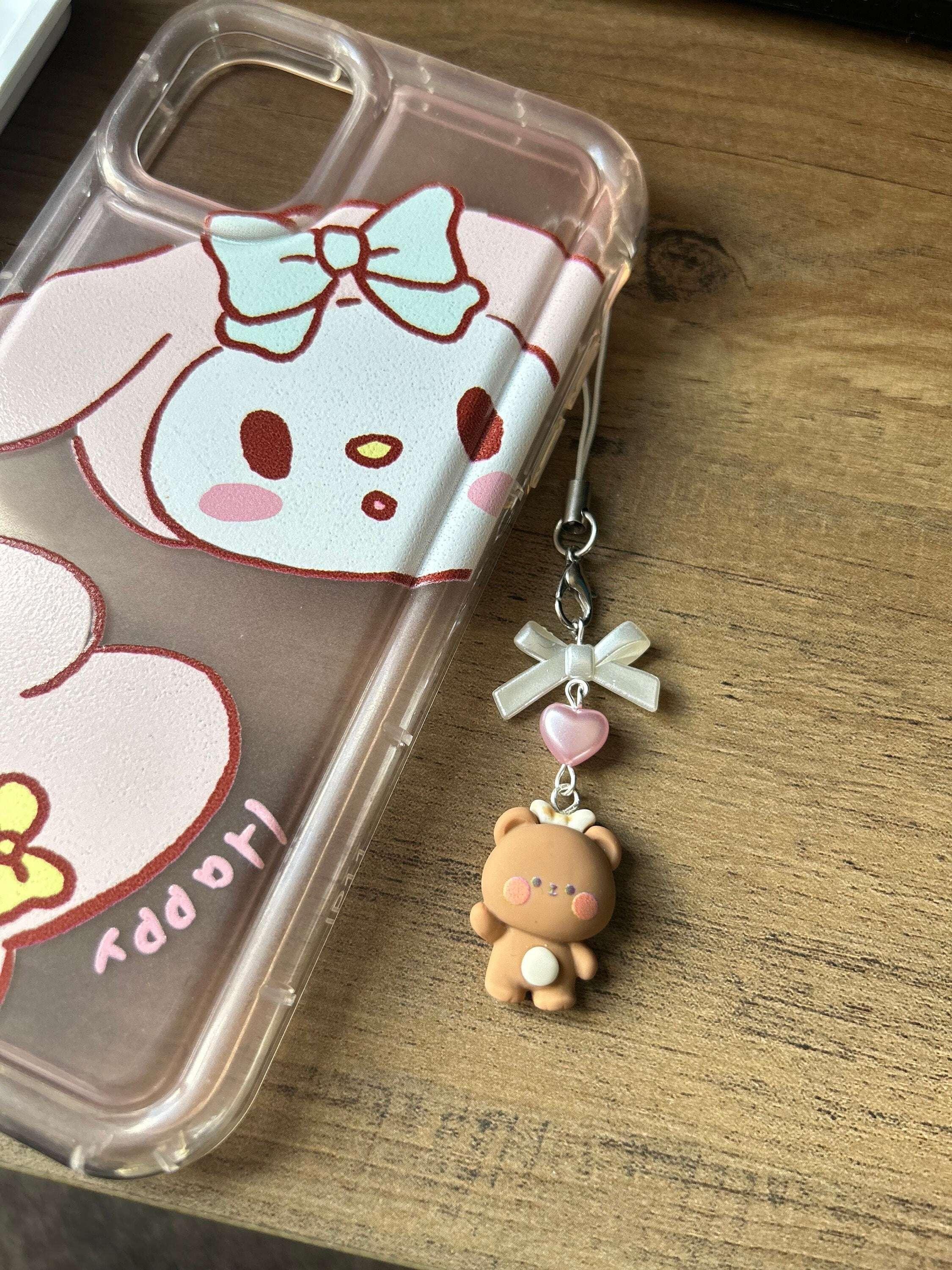 HANDMADE Cute Kawaii Choco Bunny and Bears Phone Charms - Beadsbylillixx