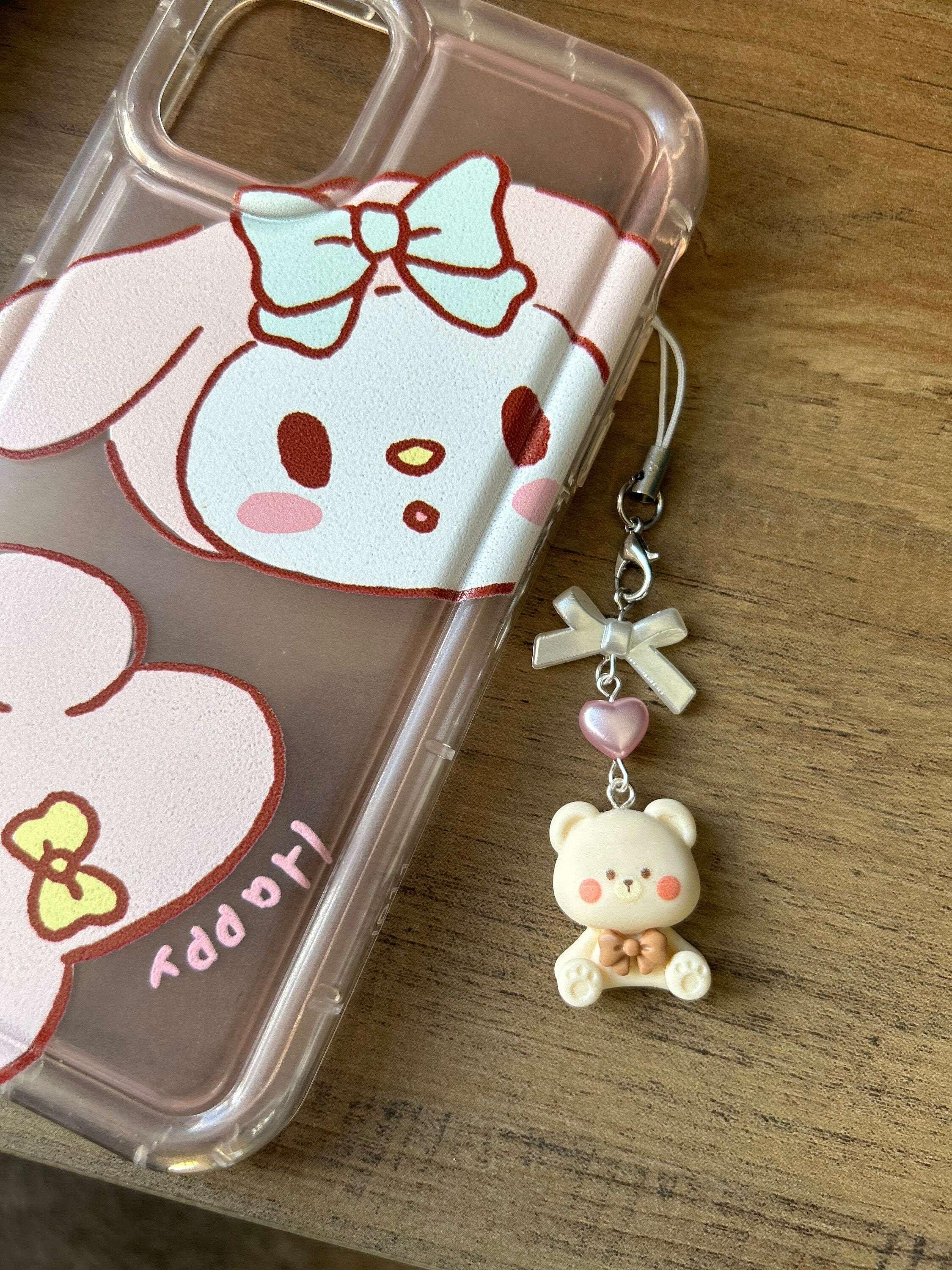HANDMADE Cute Kawaii Choco Bunny and Bears Phone Charms - Beadsbylillixx