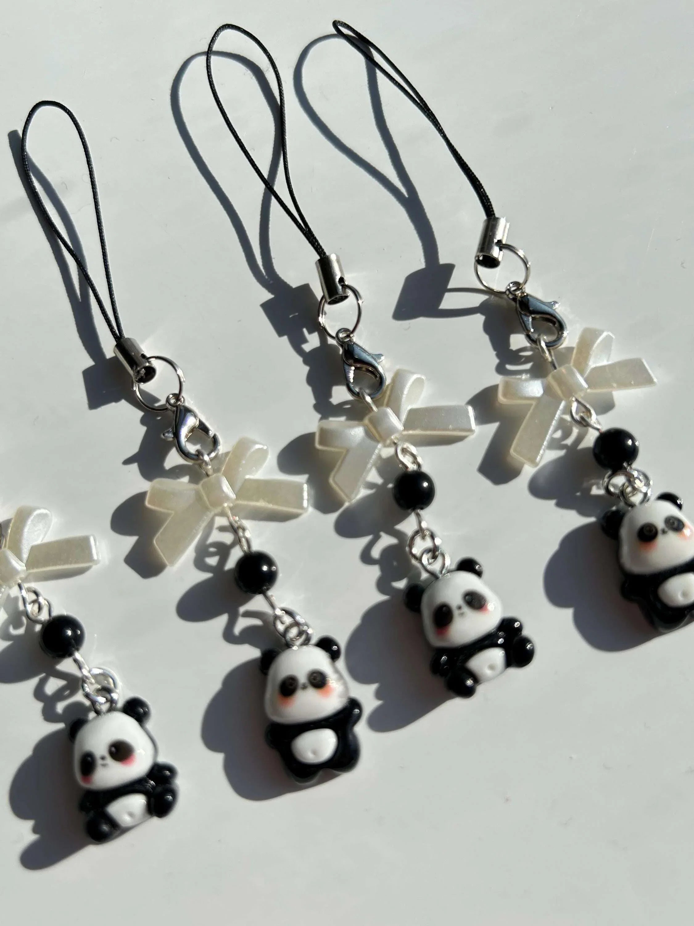 HANDMADE Cute Kawaii Panda Phone Charm - Beadsbylillixx
