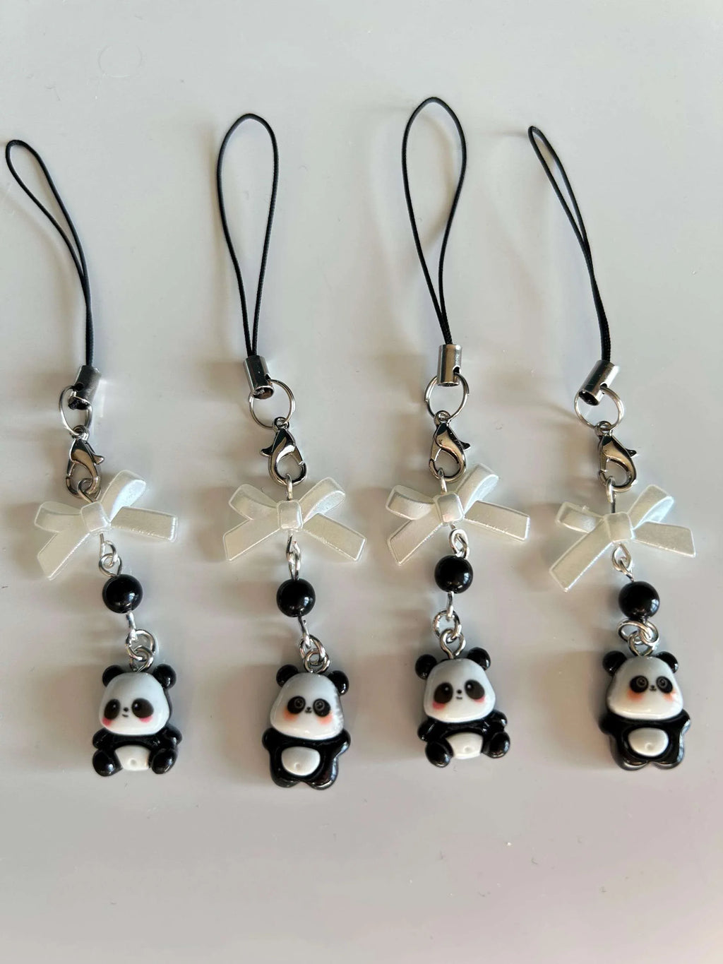 HANDMADE Cute Kawaii Panda Phone Charm - Beadsbylillixx
