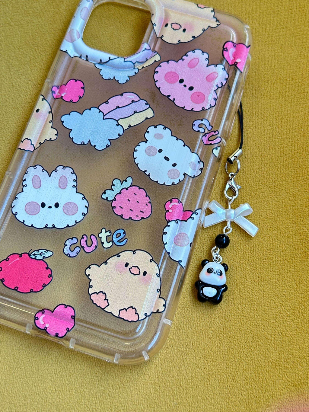 HANDMADE Cute Kawaii Panda Phone Charm - Beadsbylillixx