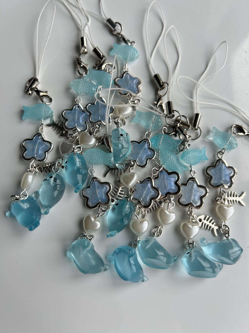 HANDMADE Cute Kawaii Seal Glow in the Dark Phone Charms - Beadsbylillixx