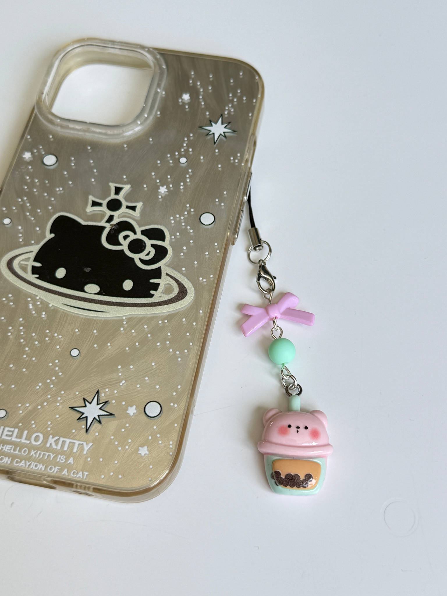 Handmade Cute Kawaii Snack Time bear Phone Charms Beadsbylillixx