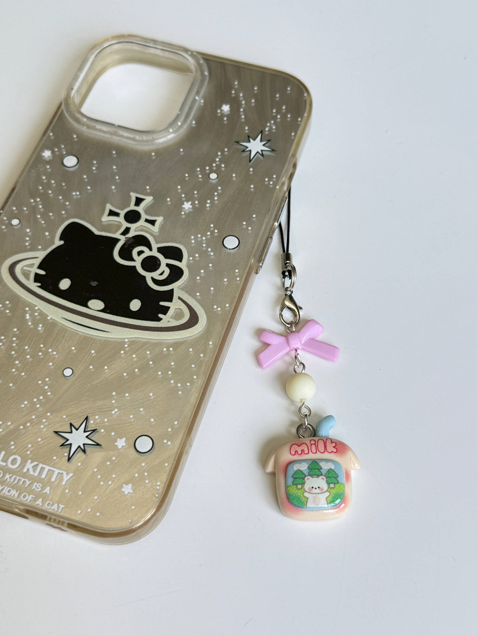 Handmade Cute Kawaii Snack Time bear Phone Charms Beadsbylillixx