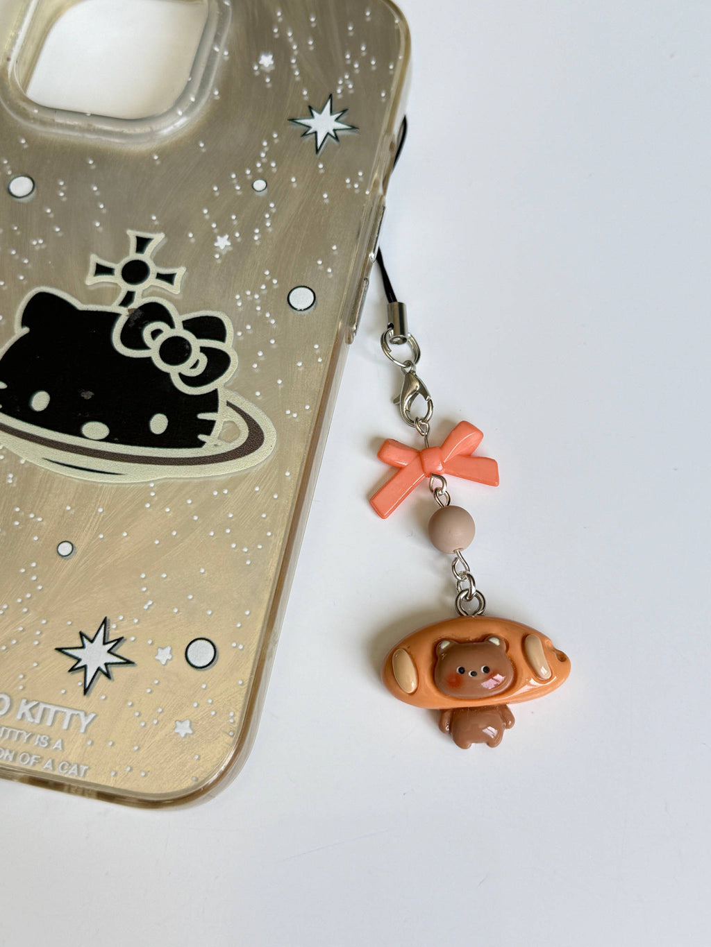 Handmade Cute Kawaii Snack Time bear Phone Charms Beadsbylillixx