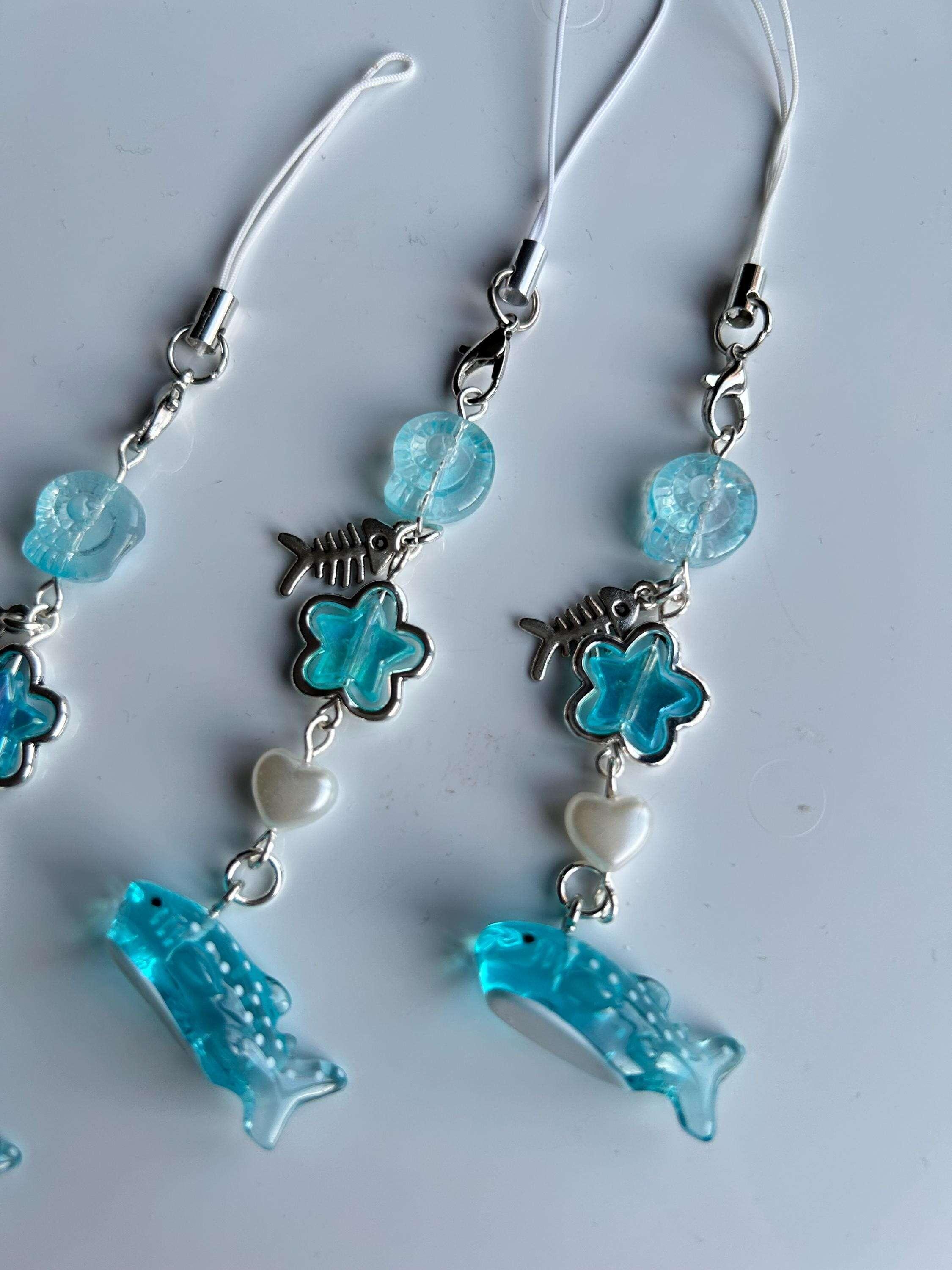 HANDMADE Cute Kawaii Whale Shark Phone Charms - Beadsbylillixx