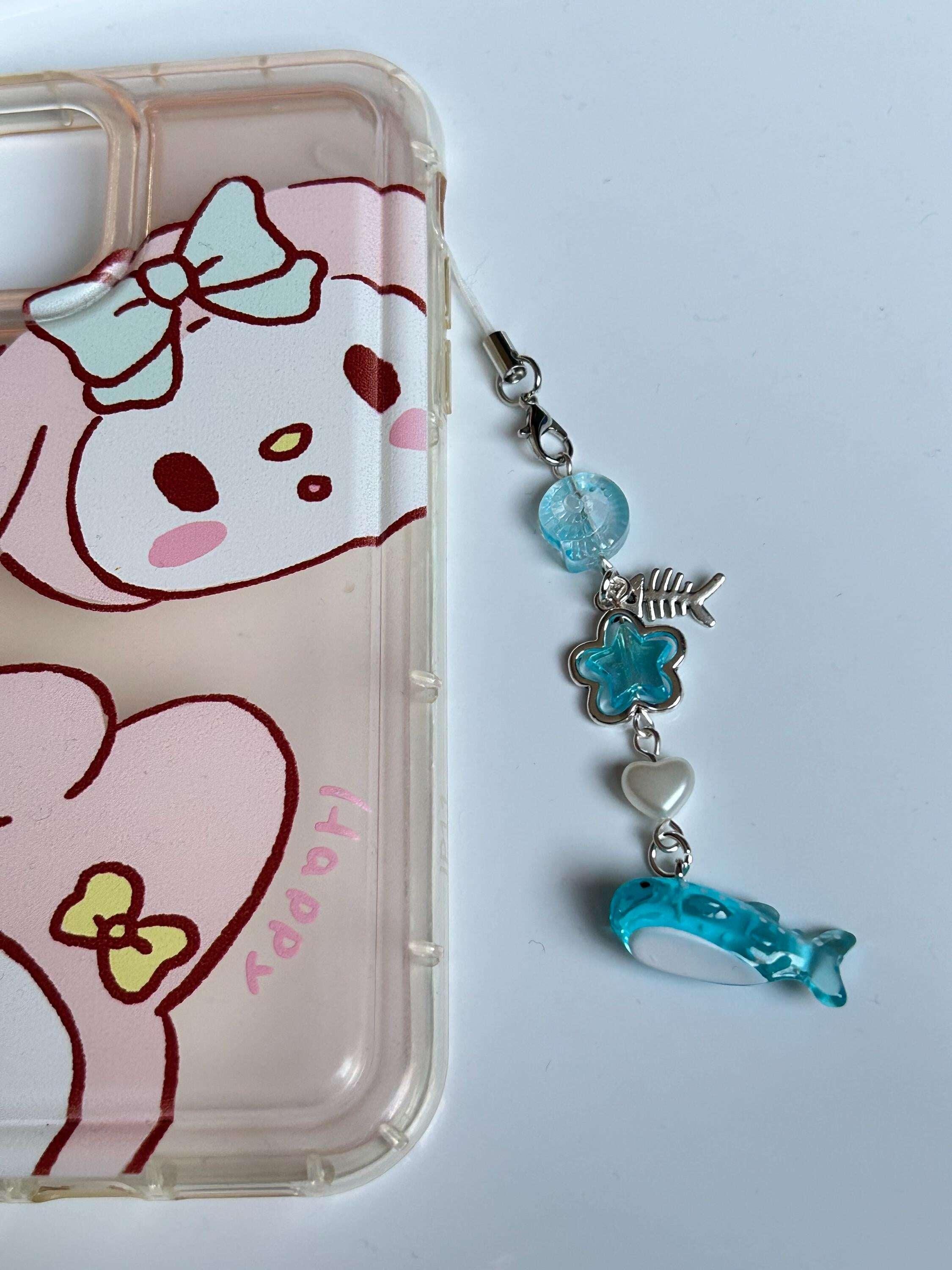 HANDMADE Cute Kawaii Whale Shark Phone Charms - Beadsbylillixx