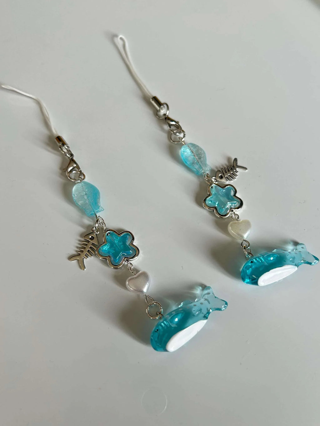HANDMADE Cute Kawaii Whale Shark Phone Charms - Beadsbylillixx