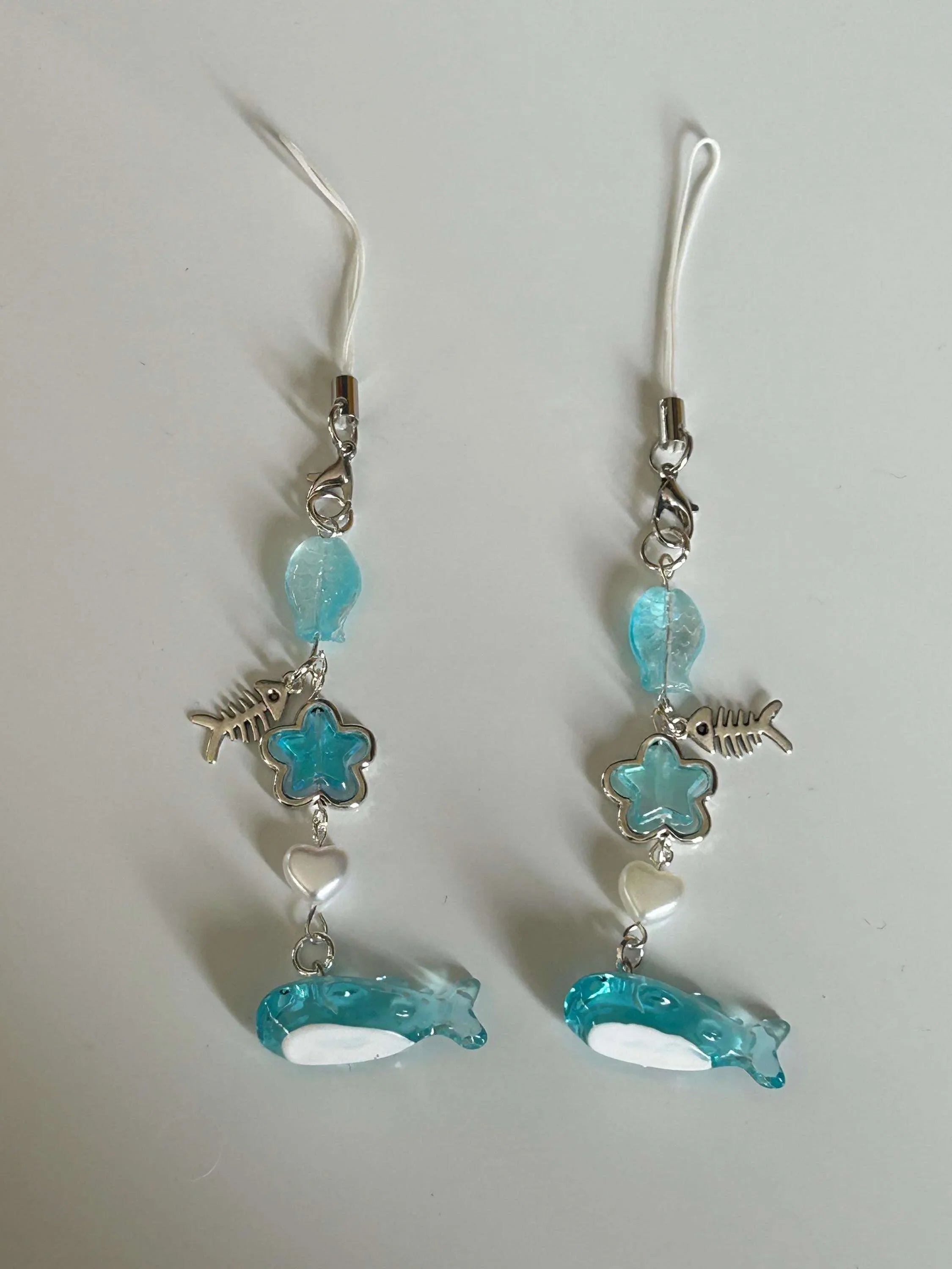 HANDMADE Cute Kawaii Whale Shark Phone Charms - Beadsbylillixx