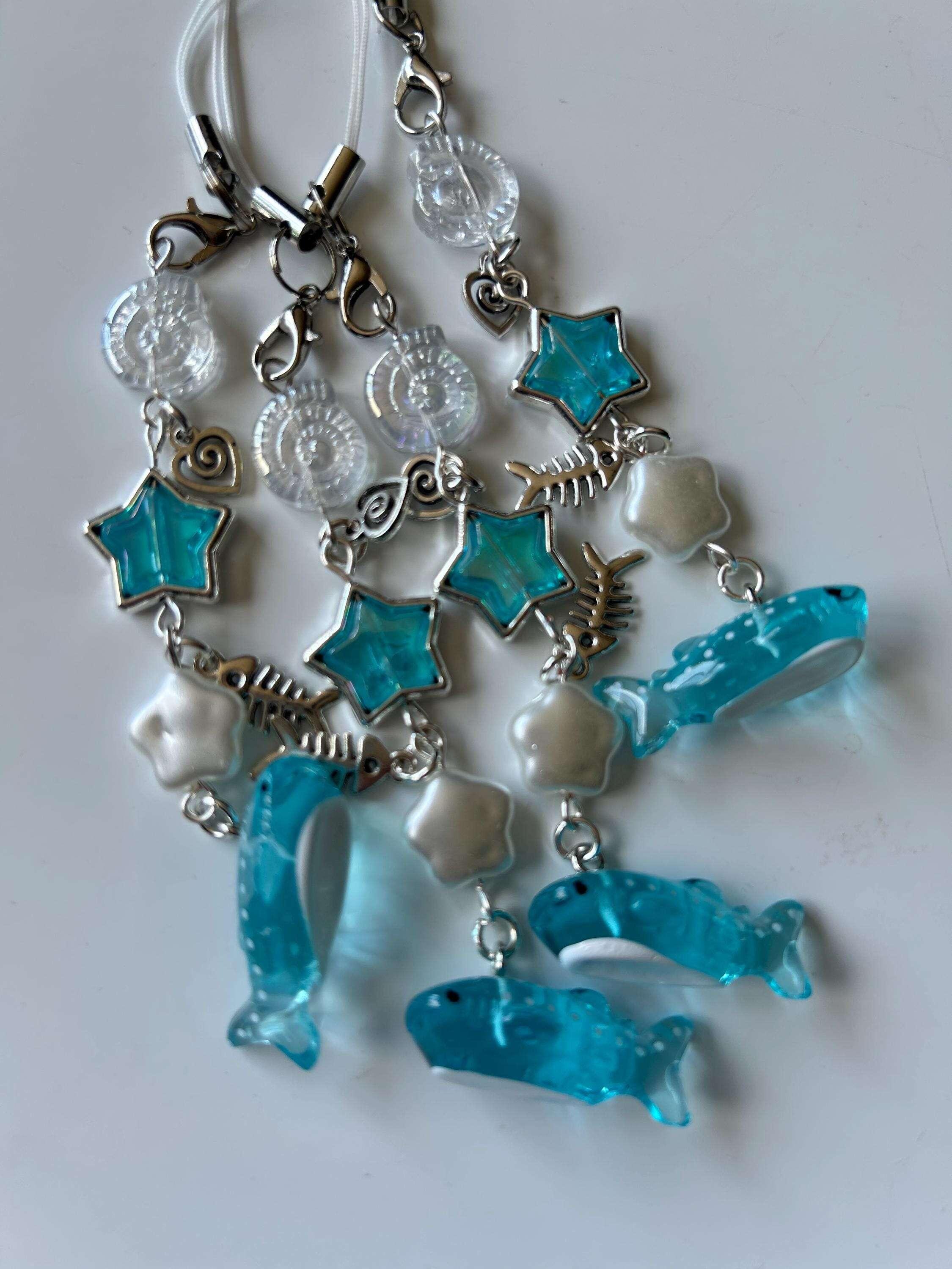 HANDMADE Cute NEW Kawaii Whale Shark Phone Charms - Beadsbylillixx