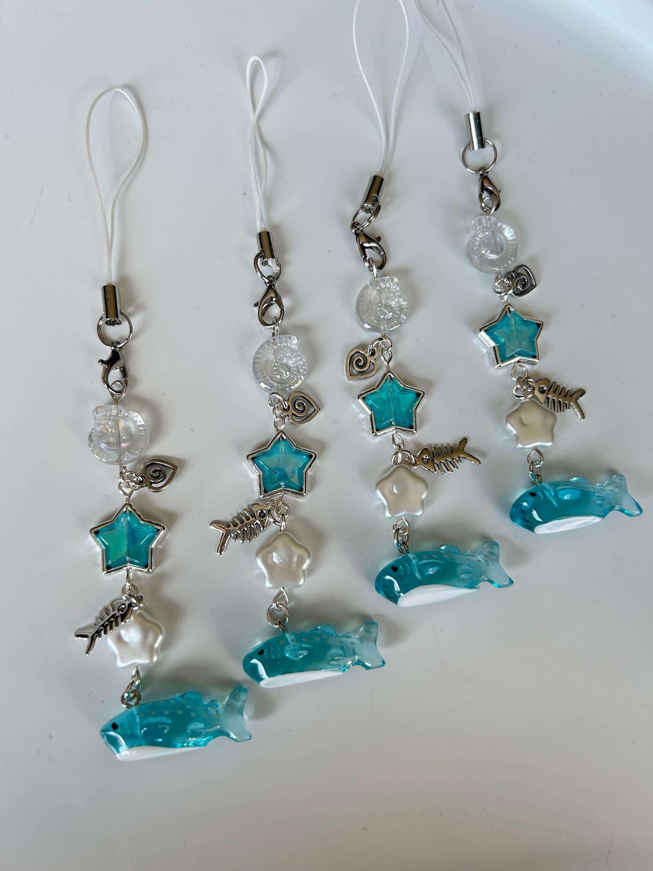 HANDMADE Cute NEW Kawaii Whale Shark Phone Charms - Beadsbylillixx