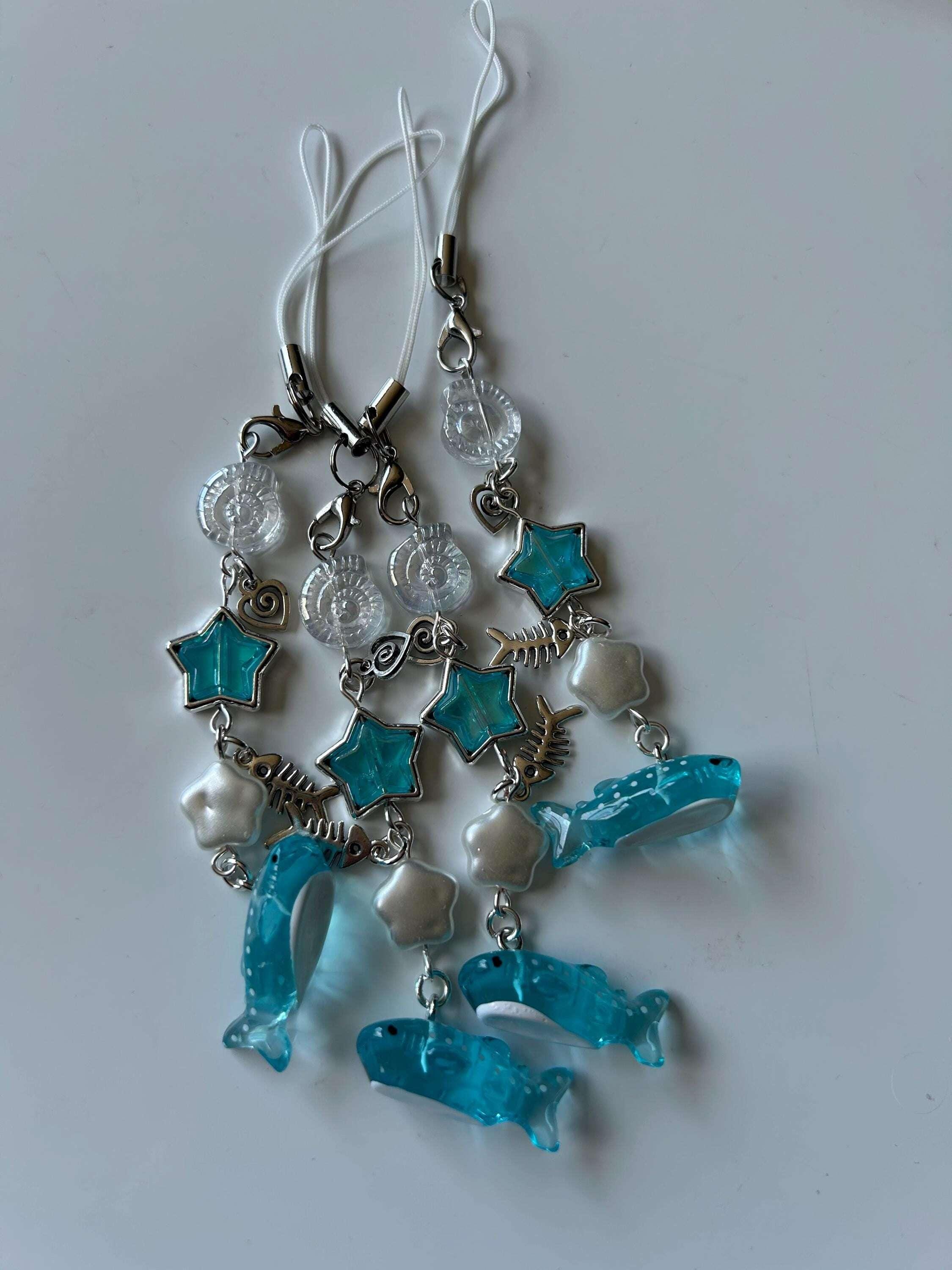 HANDMADE Cute NEW Kawaii Whale Shark Phone Charms - Beadsbylillixx