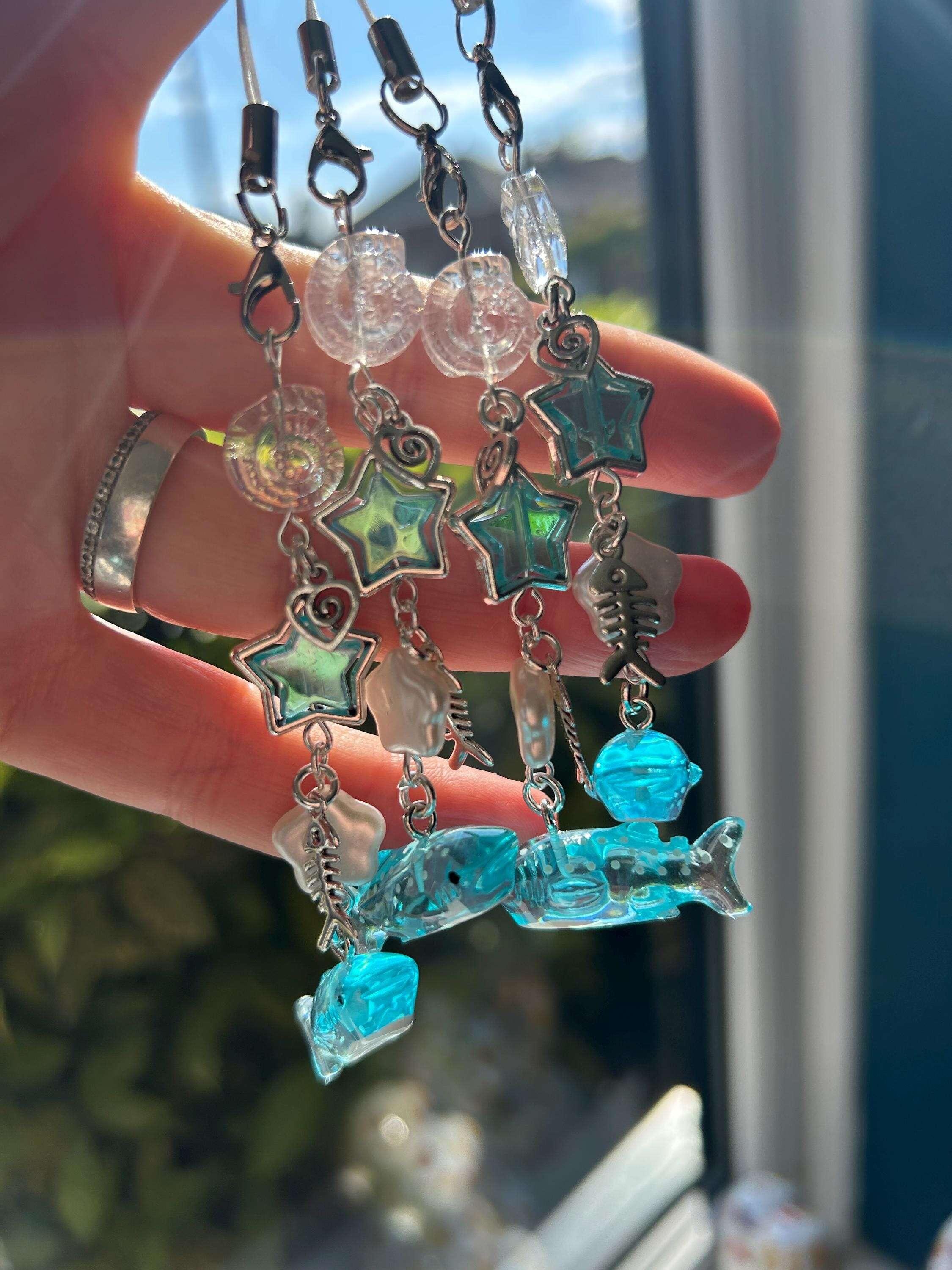 HANDMADE Cute NEW Kawaii Whale Shark Phone Charms - Beadsbylillixx