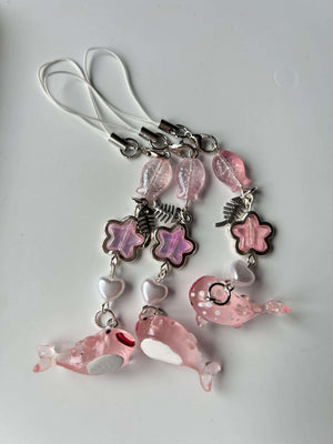 Handmade Cute New Pink Kawaii Whale Shark Phone Charms