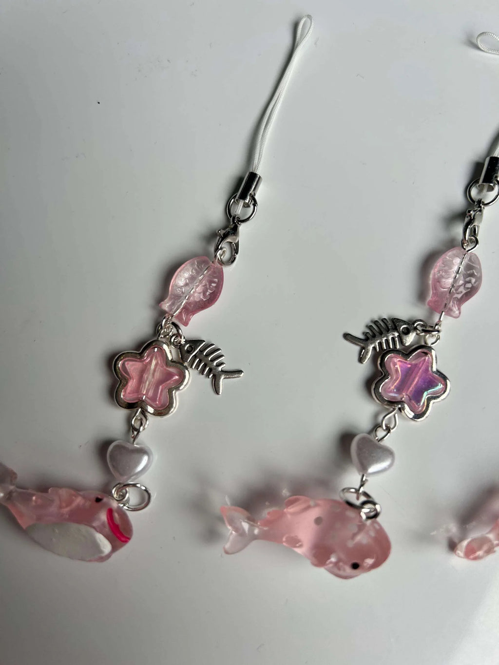 HANDMADE Cute New Pink Kawaii Whale Shark Phone Charms - Beadsbylillixx