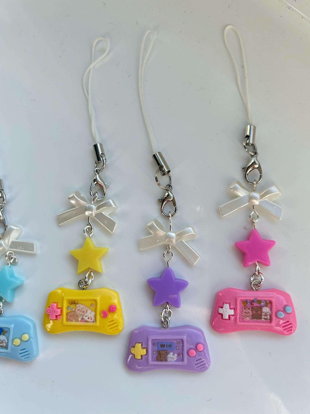 HANDMADE Cute Retro Gamer Girl Console Phone Charms - Beadsbylillixx