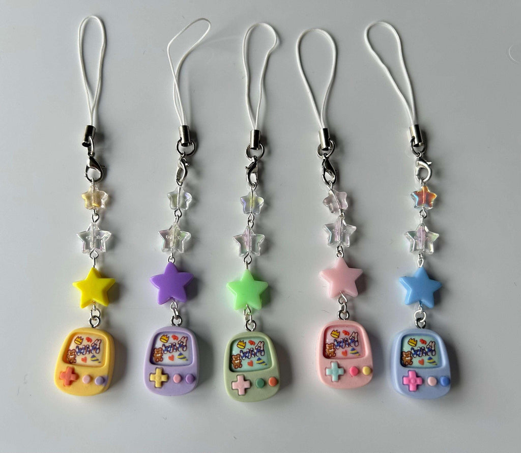 HANDMADE Cute Retro Games Console Phone Charms - Beadsbylillixx