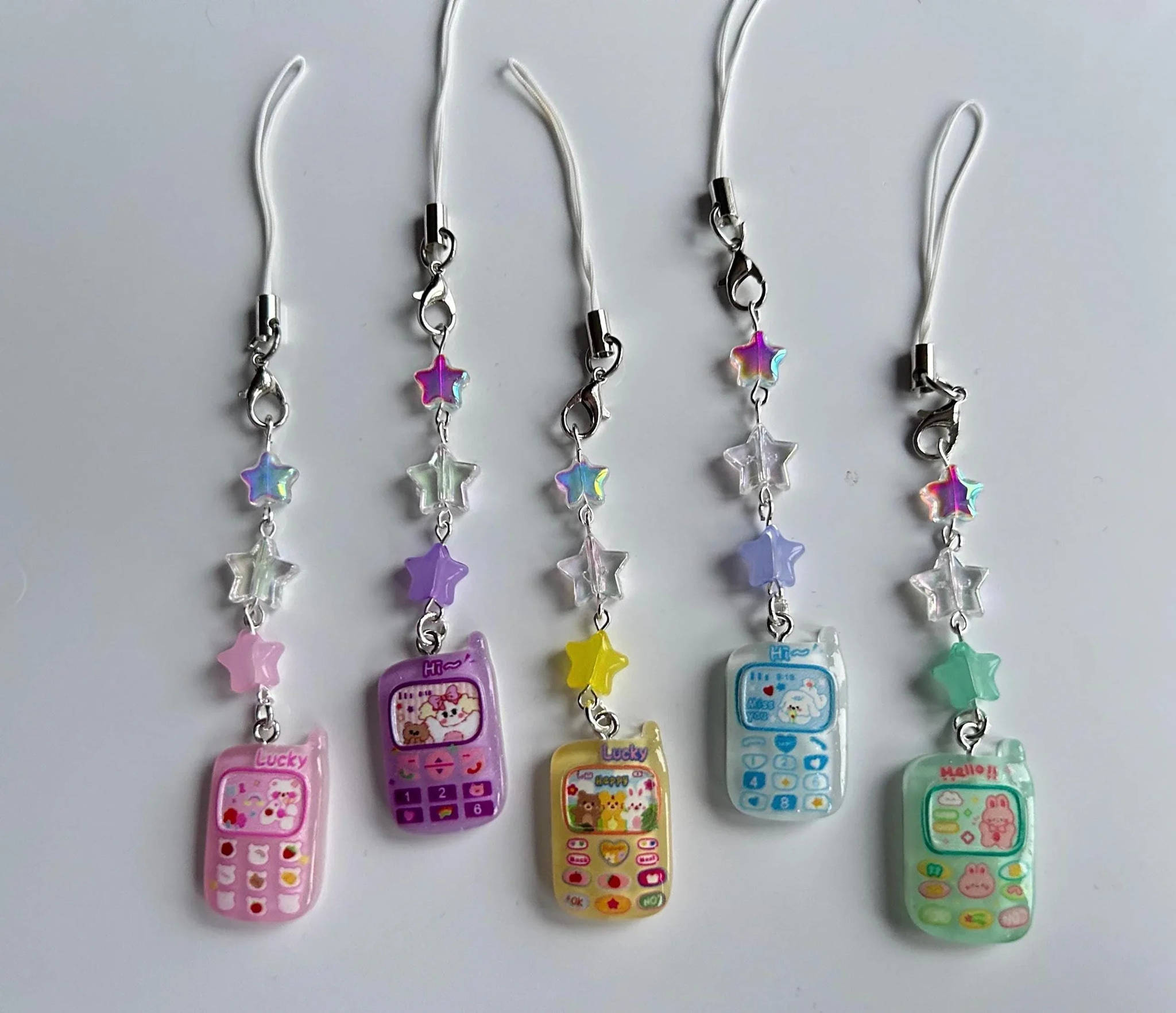 Handmade Cute Retro Mobile Phone Charms Beadsbylillixx