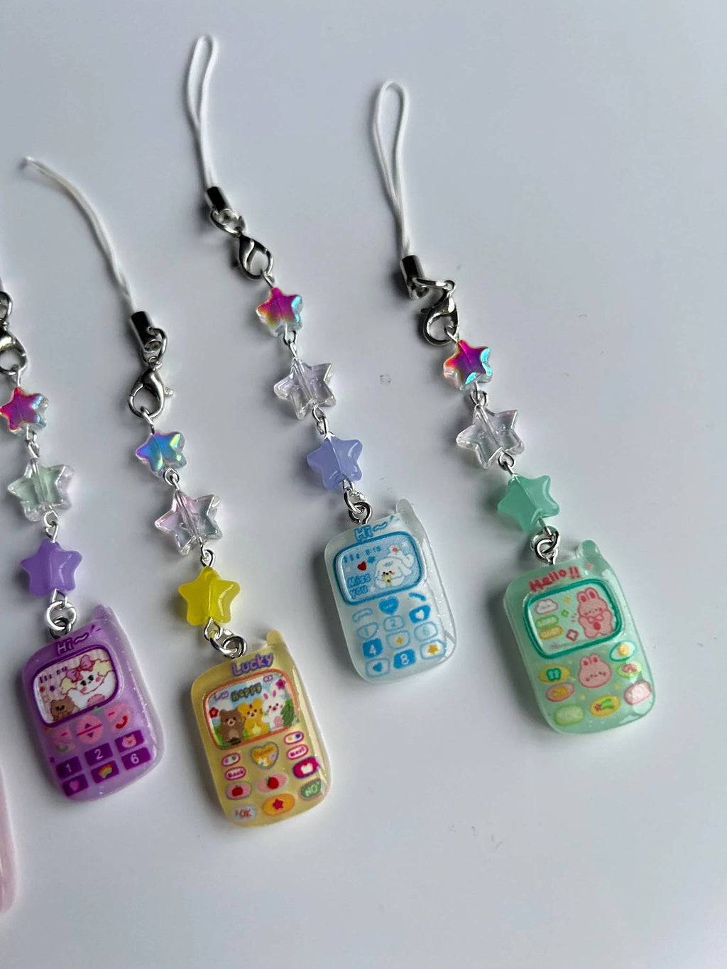 Handmade Cute Retro Mobile Phone Charms Beadsbylillixx