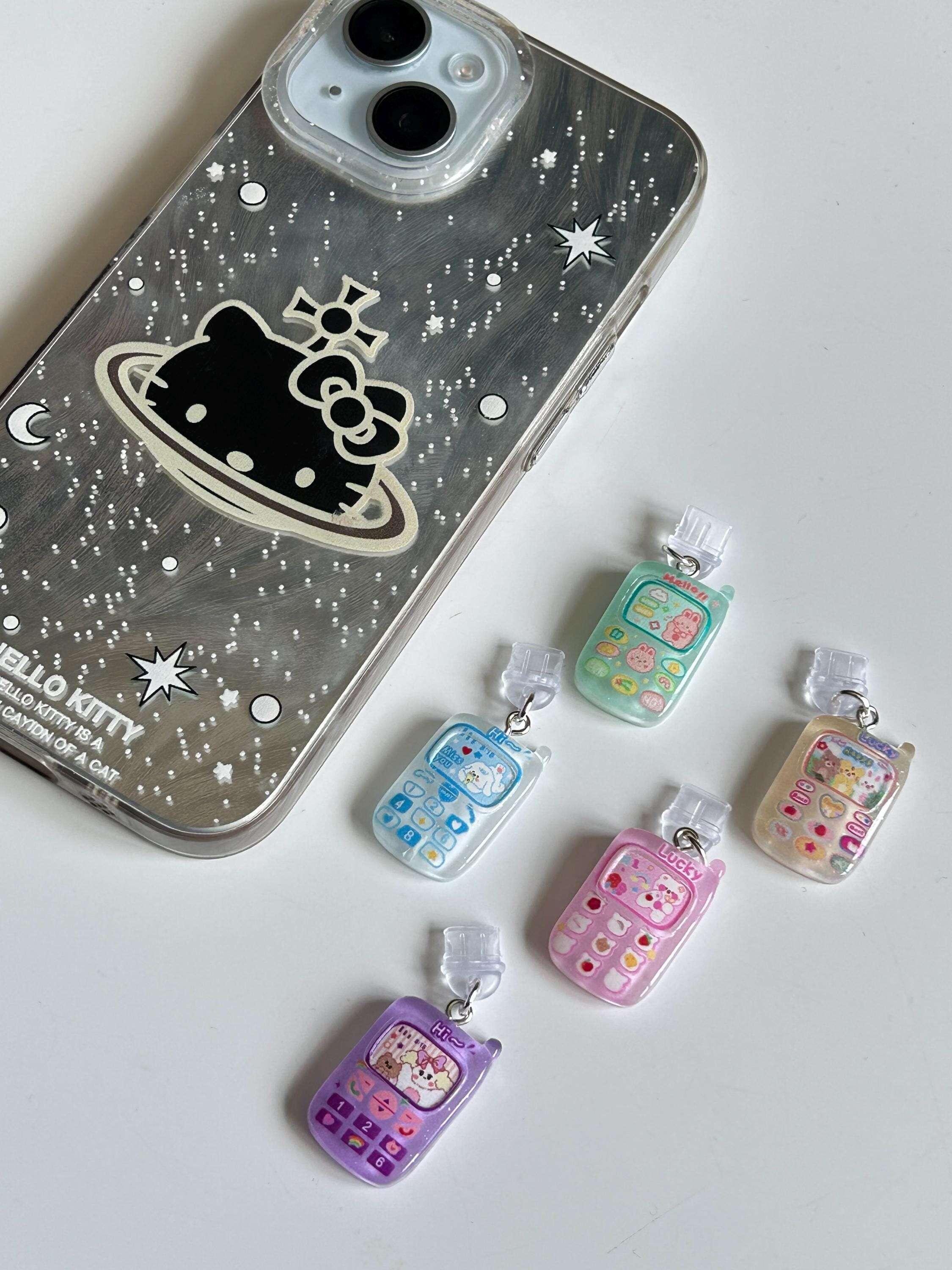 HANDMADE Cute Retro Mobile Phone Dust Plugs (TYPE C) - Beadsbylillixx