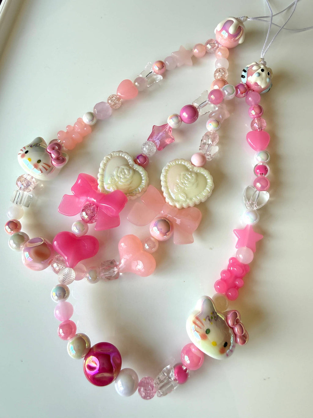 HANDMADE Cute Sanrio Inspired Hello kitty Phone Charms Beadsbylillixx