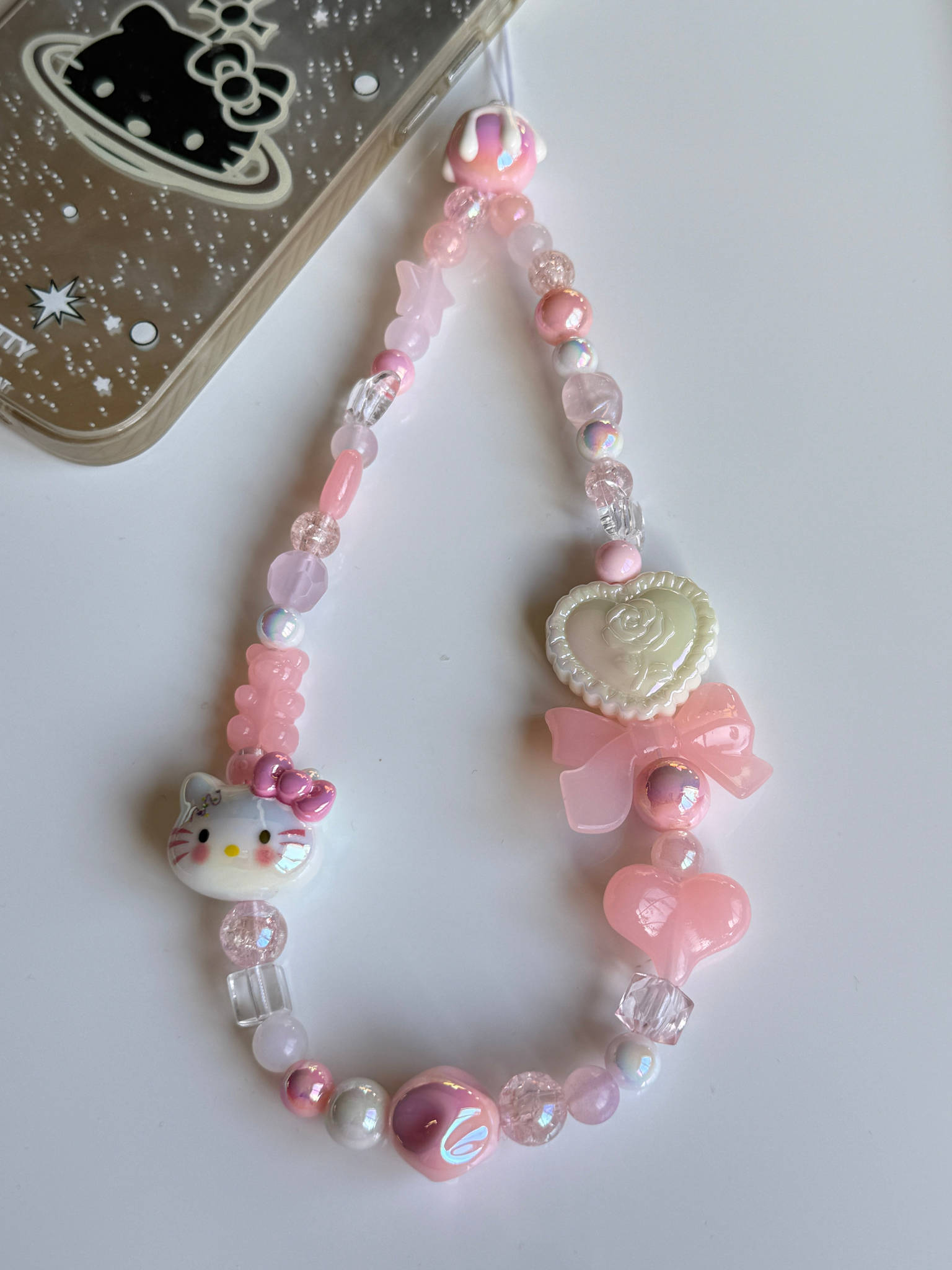 HANDMADE Cute Sanrio Inspired Hello kitty Phone Charms Beadsbylillixx