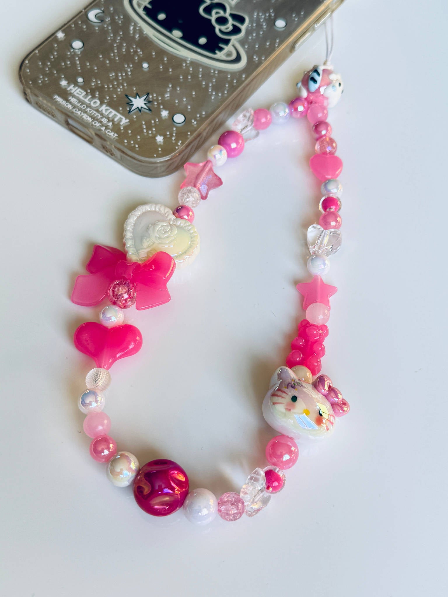 HANDMADE Cute Sanrio Inspired Hello kitty Phone Charms Beadsbylillixx