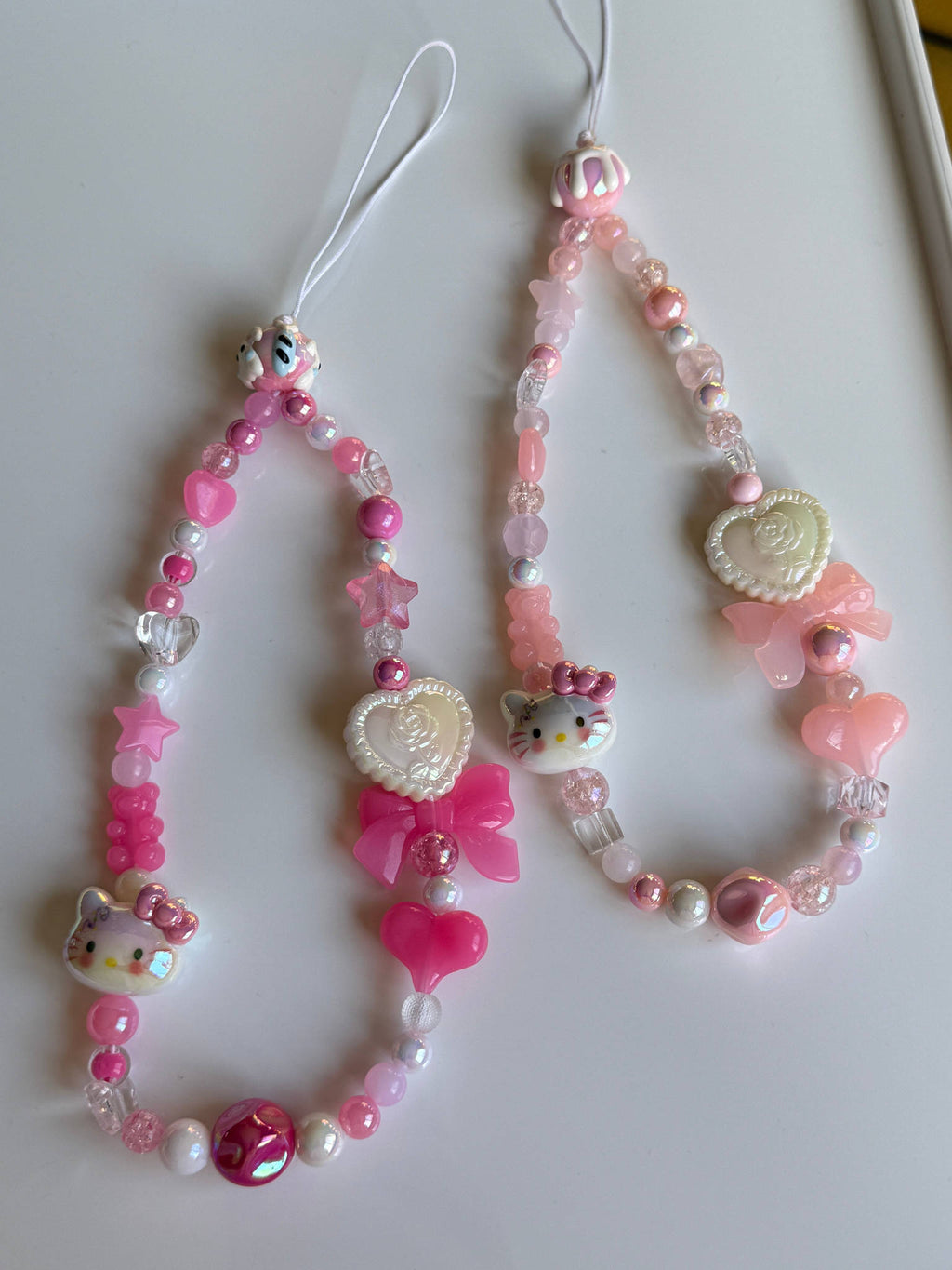 HANDMADE Cute Sanrio Inspired Hello kitty Phone Charms Beadsbylillixx