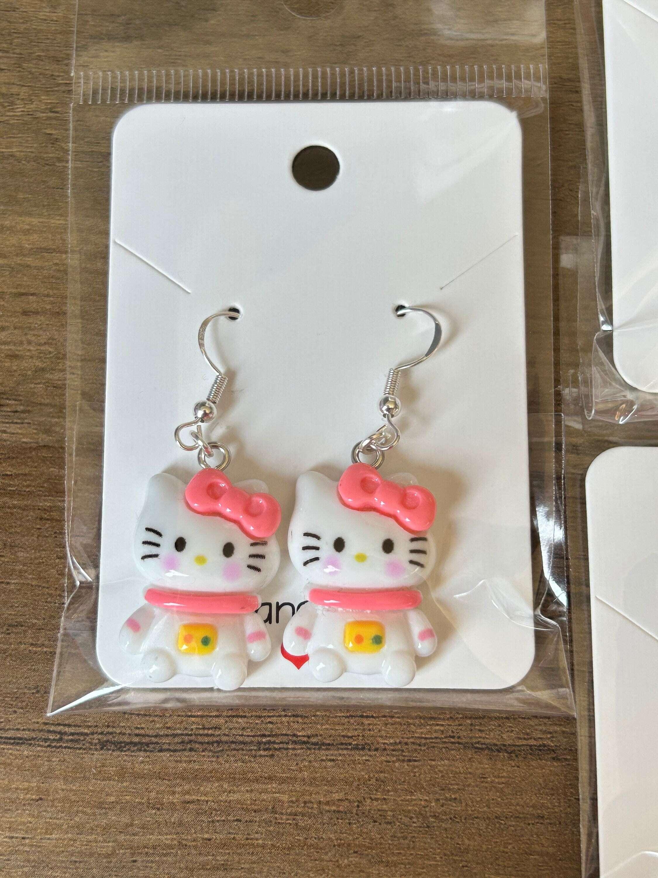 Handmade Cute Sanrio Themed Charm Sterling Silver Earrings - Beadsbylillixx