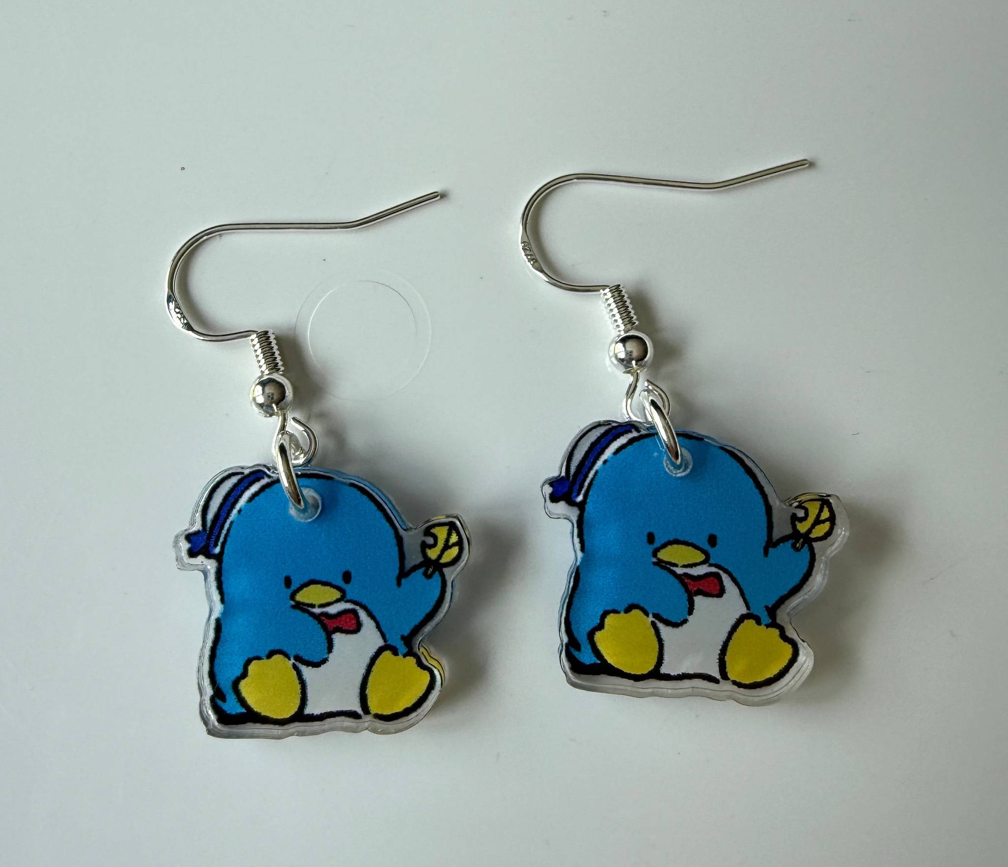 Handmade Cute Sanrio Themed TuxedoSam Sterling Silver Earrings Beadsbylillixx