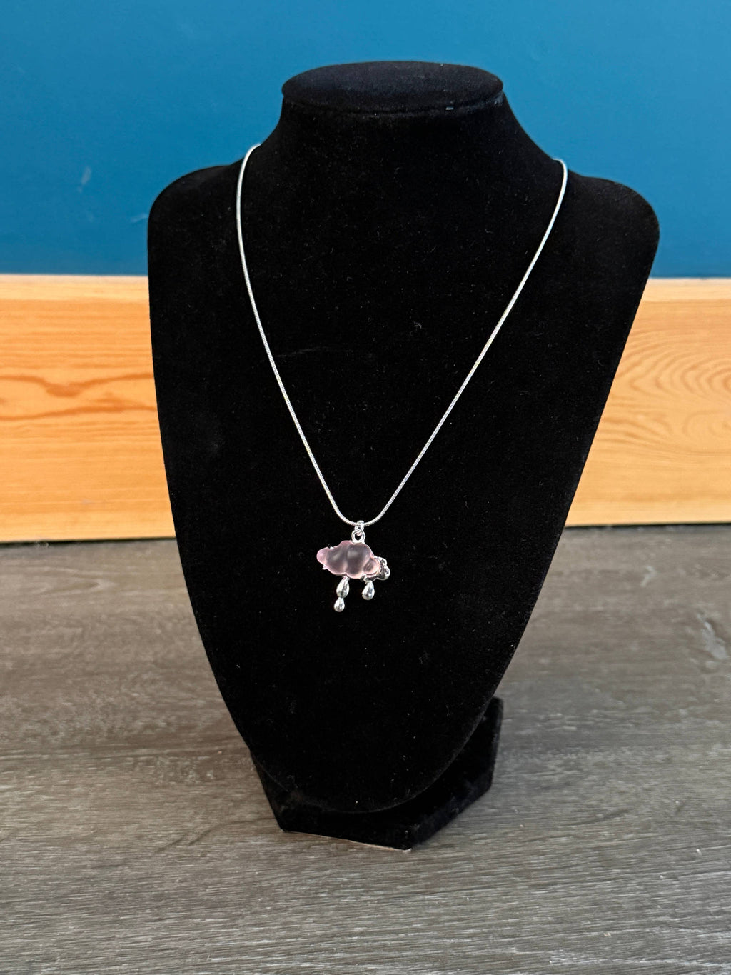 Handmade Fairycore - Whimsical Pink Gem Necklace 18” Beadsbylillixx