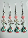 Handmade Hangyodon loved up Phone Charm: Kawaii Beaded Accessory, sanriocore Beadsbylillixx