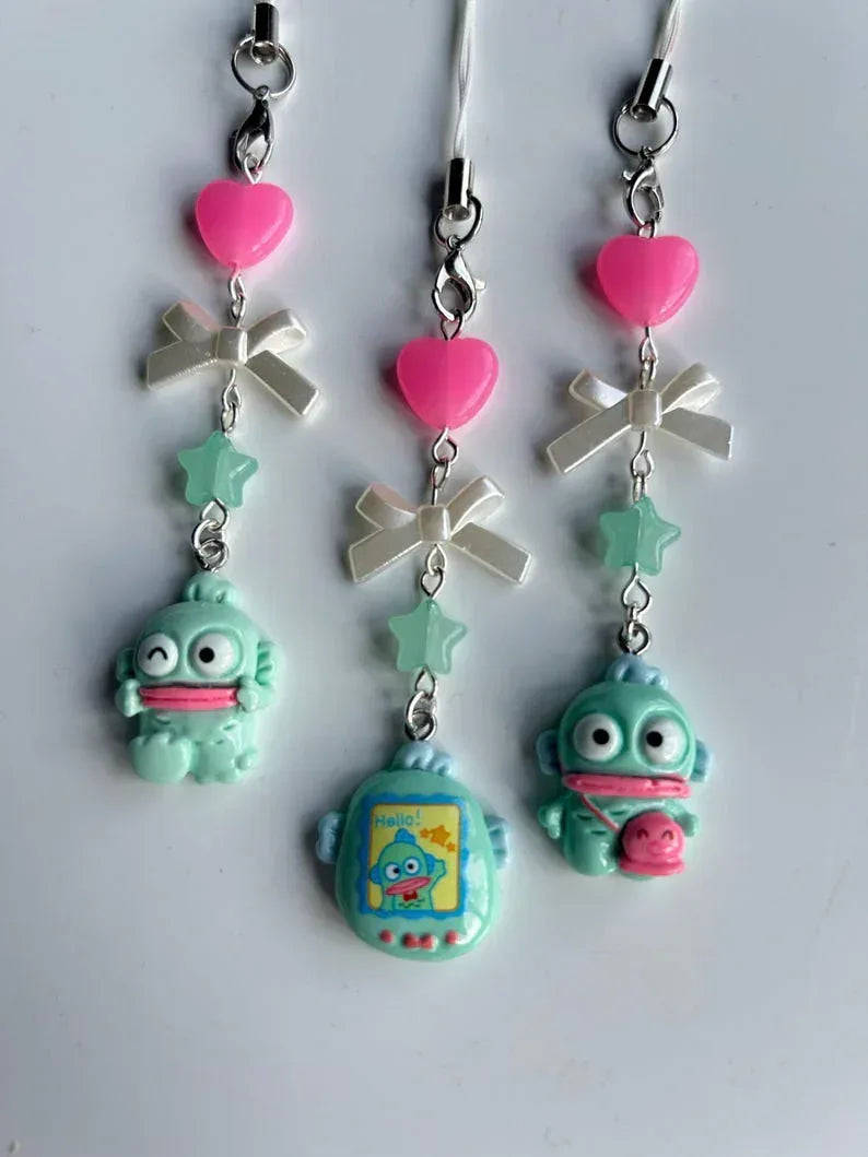 Handmade Hangyodon Phone Charm Sanriocore Beadsbylillixx