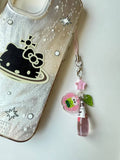 Handmade Japanese Chia Seed bottle Phone Charms, beaded accessories, soda bottle phone charms Beadsbylillixx