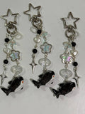 Handmade Kawaii black Shark keychain Beadsbylillixx