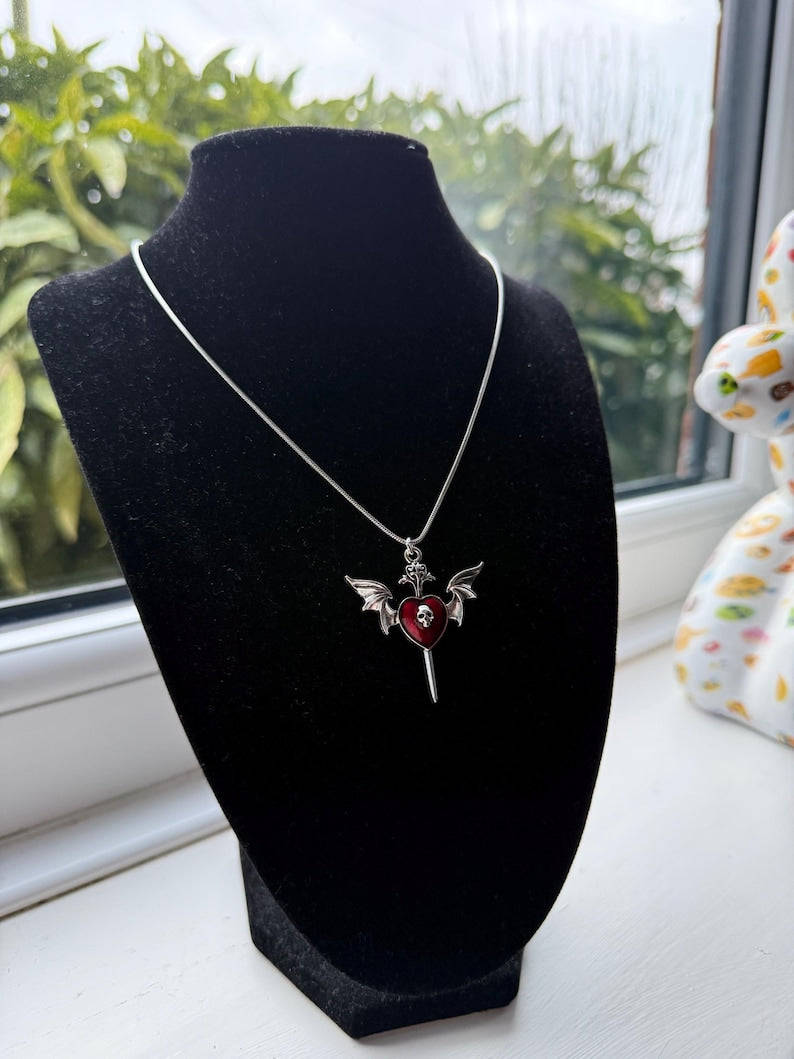 Handmade Kawaii Cute Gothic Snake Chain Necklace Beadsbylillixx