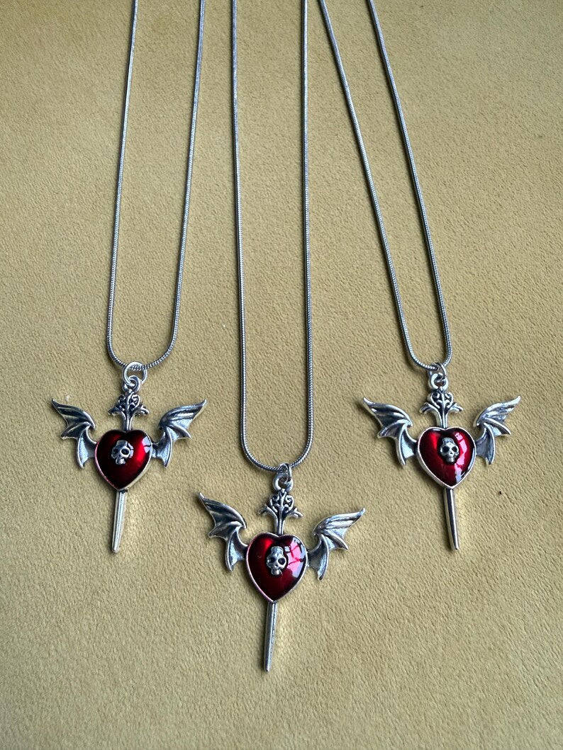 Handmade Kawaii Cute Gothic Snake Chain Necklace Beadsbylillixx