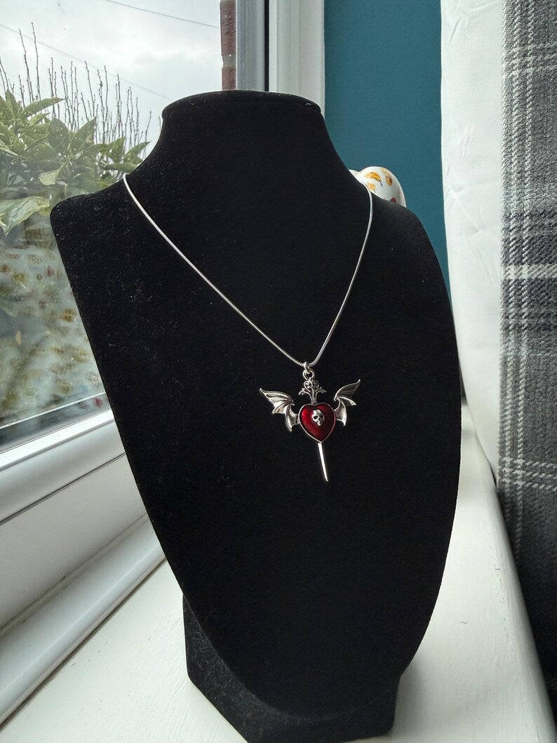 Handmade Kawaii Cute Gothic Snake Chain Necklace Beadsbylillixx