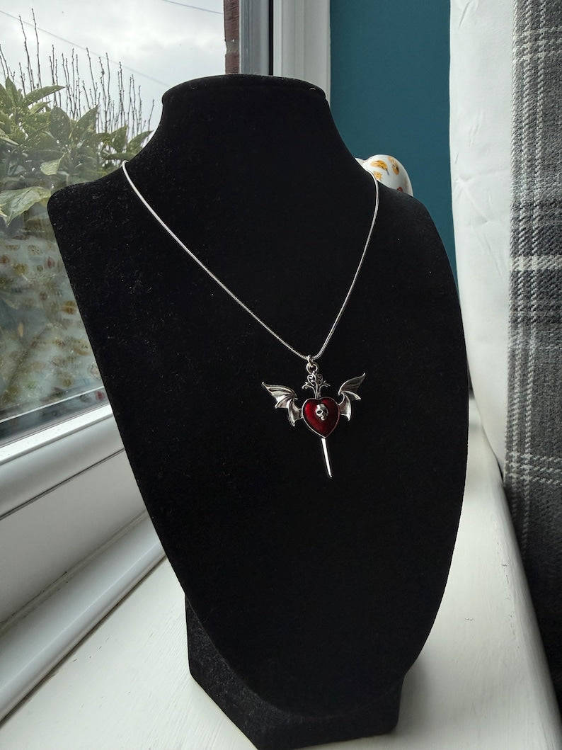 Handmade Kawaii Cute Gothic Snake Chain Necklace Beadsbylillixx
